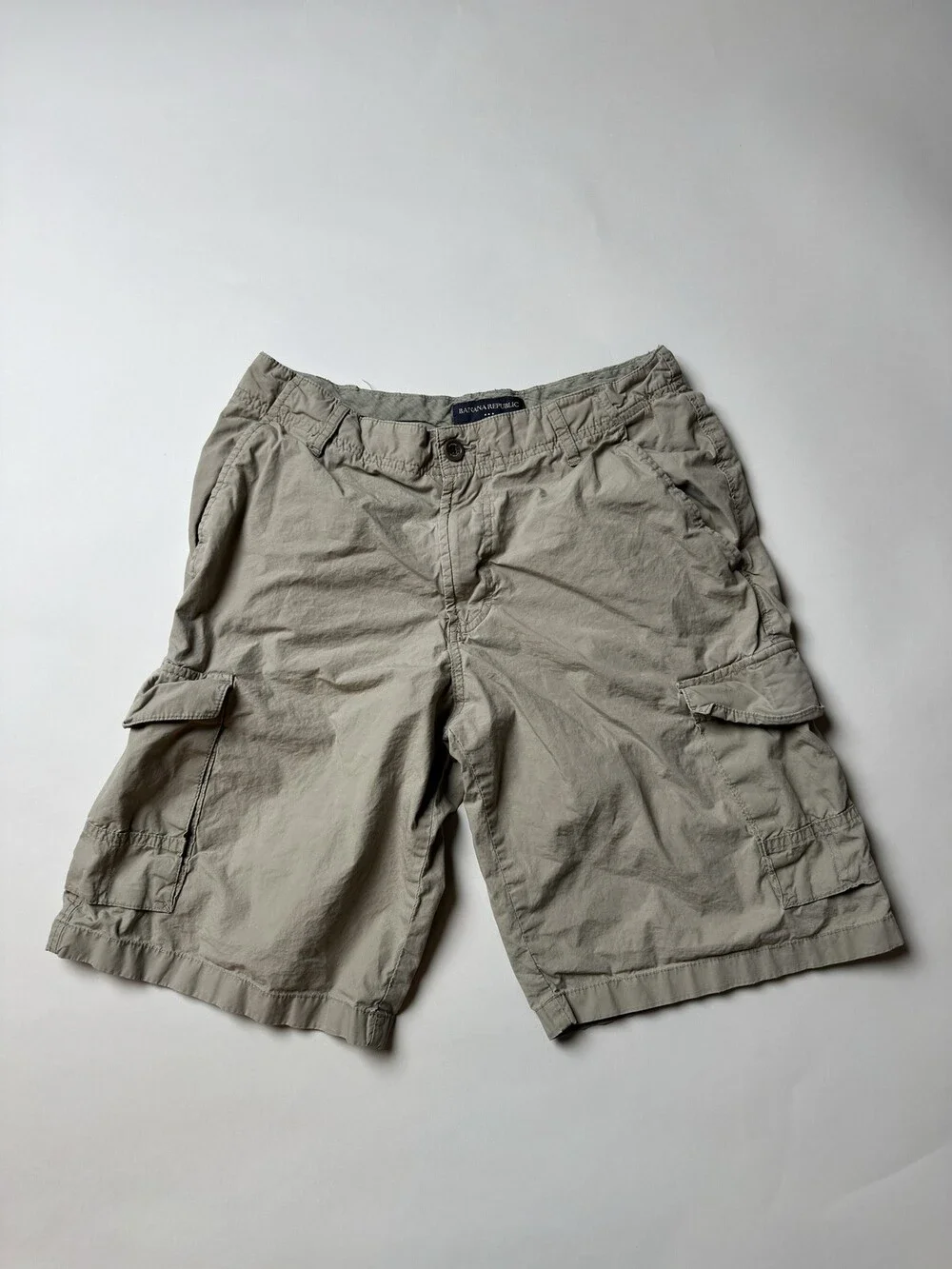 Banana Republic Cargo Shorts Mens Large Utility Pockets Outdoor Hiking Casual Sh